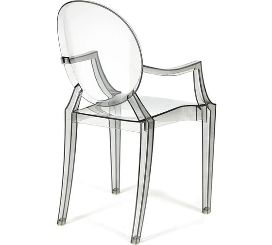 Кресло Tetchair MEDALION (mod. 922) пластик, 56.5x53.2x92.5 см, серое, 4 шт. 13651