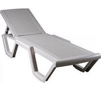 Шезлонг ELLASTIK-PLAST Атлант плетеный грей, 186x63x32 см SHEZ01ATLANTPLET2