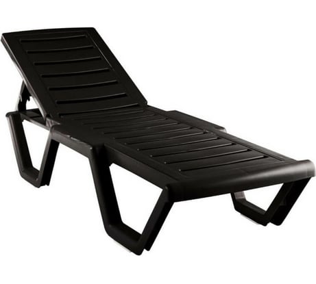 Шезлонг ELLASTIK-PLAST Атлант шоколадный, 186x63x32 см M-SHEZ01ATLANT2