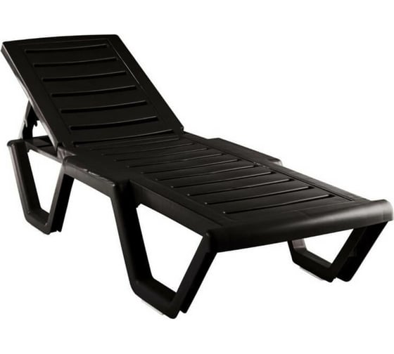 Шезлонг ELLASTIK-PLAST Атлант шоколадный, 186x63x32 см M-SHEZ01ATLANT2 1
