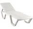 Шезлонг ELLASTIK-PLAST Атлант белый, 186x63x32 см M-SHEZ01ATLANT1 1