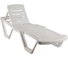 Шезлонг ELLASTIK-PLAST Элластик белый, 187x63.5x32 см M-SHEZ01BEL