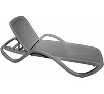 Шезлонг ELLASTIK-PLAST CAPRI плетеный серый, 195x73x41 см SHEZ01CAPRYPLET5