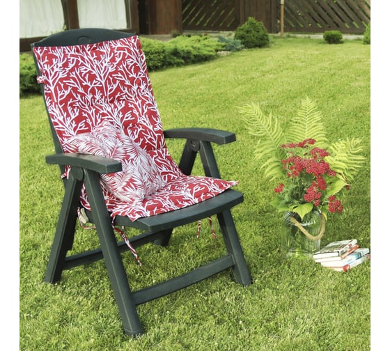 Подушка на стул со спинкой Kauffort Red Corals 50x100 см 125513100 1