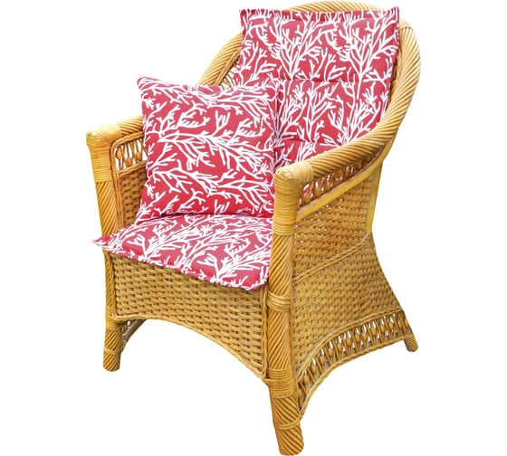 Подушка на стул со спинкой Kauffort Red Corals 50x100 см 125513100