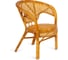 Комплект Tetchair PELANGI 02/15 стол со стеклом, 4 кресла без подушек, ротанг, мед 10084 2