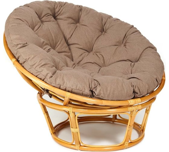 Кресло Tetchair PAPASAN 23/01 W с подушкой, Honey (мед), экошерсть Коричневый, 1811-5 13744 1