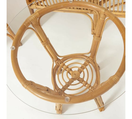 Комплект Tetchair NEW BOGOTA диван, 2 кресла, стол со стеклом, с подушками, ротанг 10086