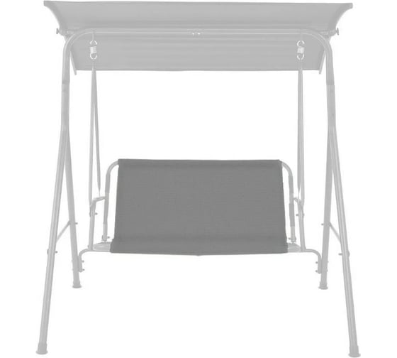 Усиленное тканевое сиденье для садовых качелей Tplus 115x51/44 см, оксфорд 600, серое T019280