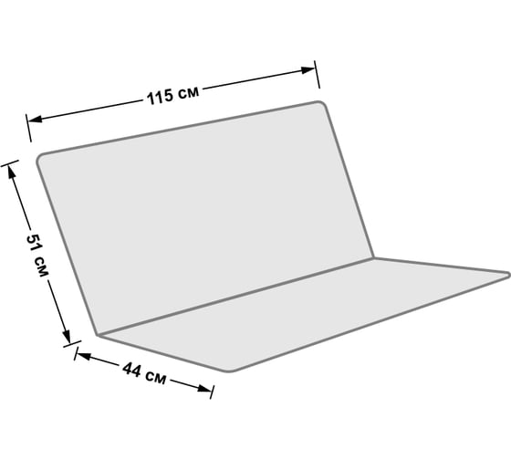 Усиленное тканевое сиденье для садовых качелей Tplus 115x51/44 см, оксфорд 600, цифра T017216