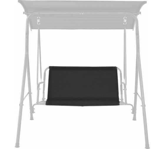 Усиленное тканевое сиденье для садовых качелей Tplus 115x51/44 см, оксфорд 600, чёрное T017201 1