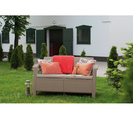 Диван Keter Corfu love seat капучино 258974