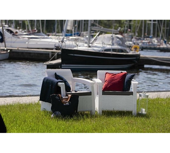 Комплект кресел Keter Corfu duo set 2 шт., белый 223197