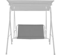 Усиленное тканевое сиденье для садовых качелей Tplus 130x53/44 см, оксфорд 600, серое T019285