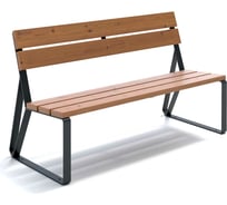 Парковая скамья MIROZDANIE Park 1440 графит PT1440