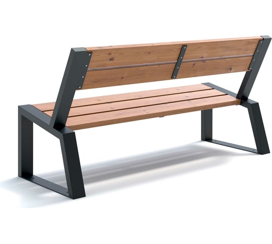 Парковая скамейка MIROZDANIE Stone 1600 графит S1600