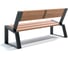 Парковая скамейка MIROZDANIE Stone 1600 графит S1600 2