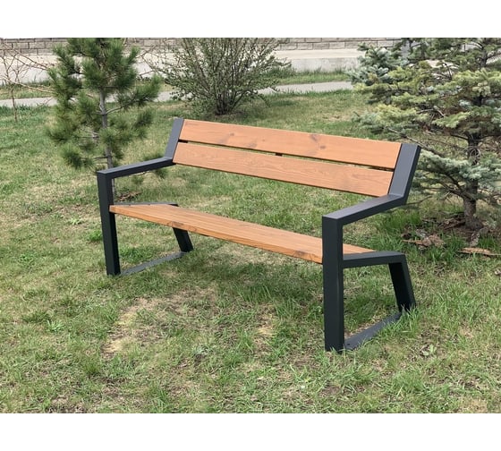 Парковая скамья MIROZDANIE Mountain 1600 графит M1600