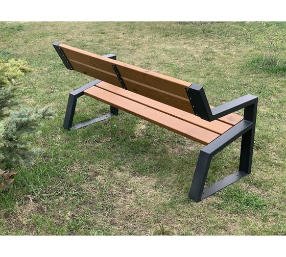 Парковая скамья MIROZDANIE Mountain 1600 графит M1600