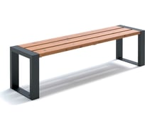 Скамейка MIROZDANIE Forest slim 1600 графит FS1600