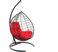 Подвесное кресло СИМАЛЕНД КОКОН Капля красная подушка, стойка 6756078