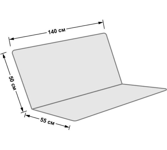 Усиленное тканевое сиденье для садовых качелей Tplus 140x50/55 см, оксфорд 600, чёрное T017487
