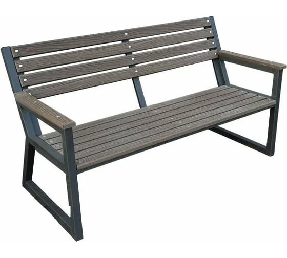 Скамья УЛИЧНЫЕ ЛЕСТНИЦЫ Патио, черный каркас MP-SK-PATIO-SP-BLACK 1