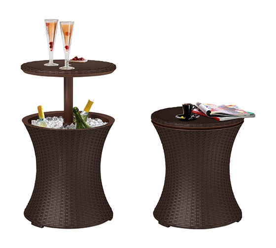 Стол для сада Keter COOL BAR RATTAN коричневый 230903