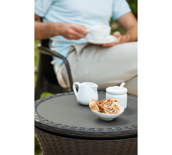 Стол для сада Keter COOL BAR RATTAN коричневый 230903