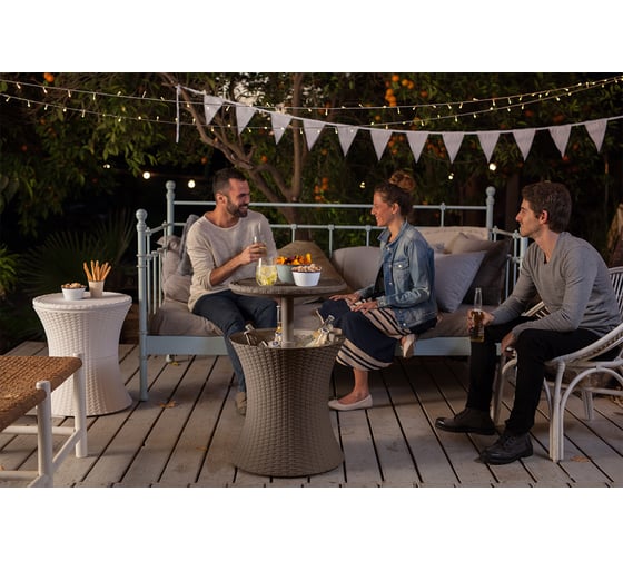 Стол для сада Keter COOL BAR RATTAN коричневый 230903