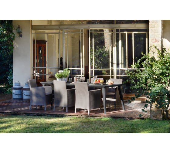 Стол Keter Lima 160 графит 226499