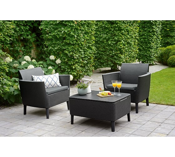 Комплект мебели Keter Salemo balcony set графит 236631