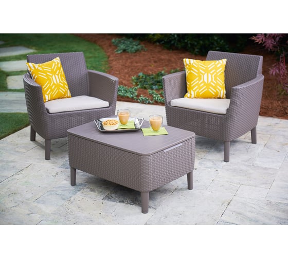 Комплект мебели Keter Salemo balcony set капучино 236628