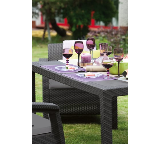Комплект мебели Keter Corfu fiesta set графит 223216