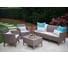 Комплект с тройным диваном Keter Salemo 3 seater set капучино 238589 3
