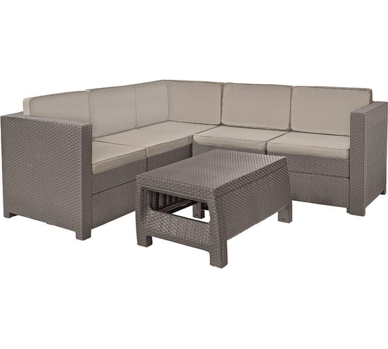 Угловой комплект Keter Provence set with coffee table капучино 227780 1