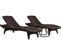 Комплект Keter Pacific set шезлонги/столик 231363