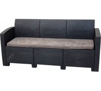 Трехместный диван B:rattan Arizona антрацит 40-712-1/3 BIO