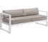 Уличный диван GreenWeen CAPRI белый алюминий, светло-серый велюр GW-AL-CAPRI-SOFA-1900W 1