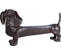 Садовая скамейка BOGACHO Такса Клякса средняя левосторонняя 77055/коричневый