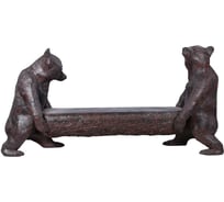 Садовая скамейка BOGACHO Медведи Два товарища 77059/коричневый