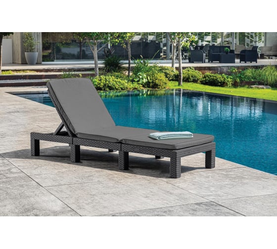 Шезлонг Keter Daytona Delux графит 252223