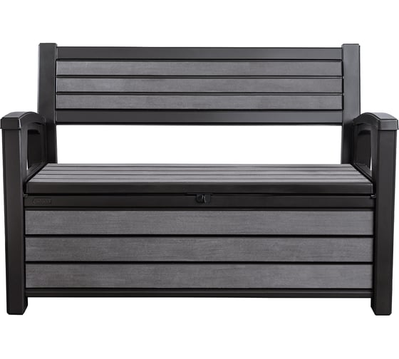 Скамейка для сада Keter Hudson storage bench графит 235688
