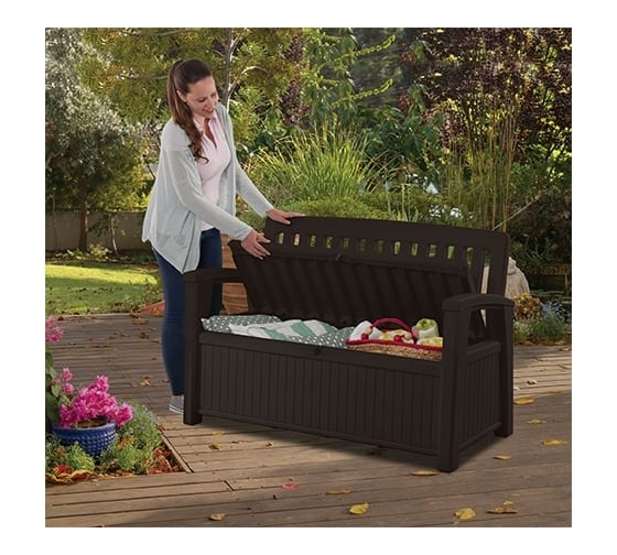 Скамейка для сада Keter Patio Bench Brown 590 233064 253820