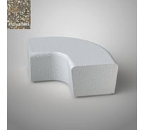 Бетонная скамья ООО Архитек-Бетон полировка, серая C-66-угол 90ПС