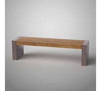 Бетонная скамья ООО Архитек-Бетон полировка, серая С-79ПС