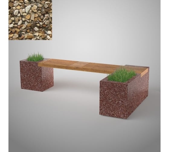 Бетонная скамья ООО АРХИТЕК-БЕТОН отмыв С-19О 1