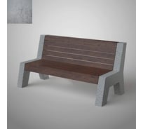 Бетонная скамья ООО Архитек-Бетон серая, бетон С-40СБ