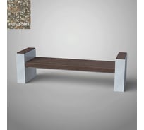 Бетонная скамья ООО Архитек-Бетон полировка, серая С-53ПС