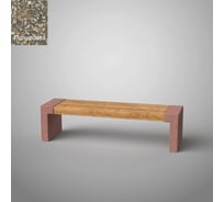 Бетонная скамья ООО Архитек-Бетон полировка, серая С-31ПС